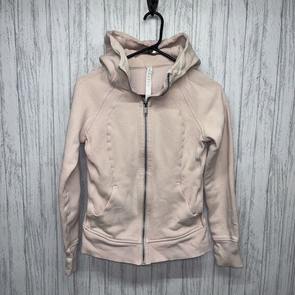 lululemon athletica Tops - Womens Size 4 Lululemon Scuba Hoodie Pink Flaw